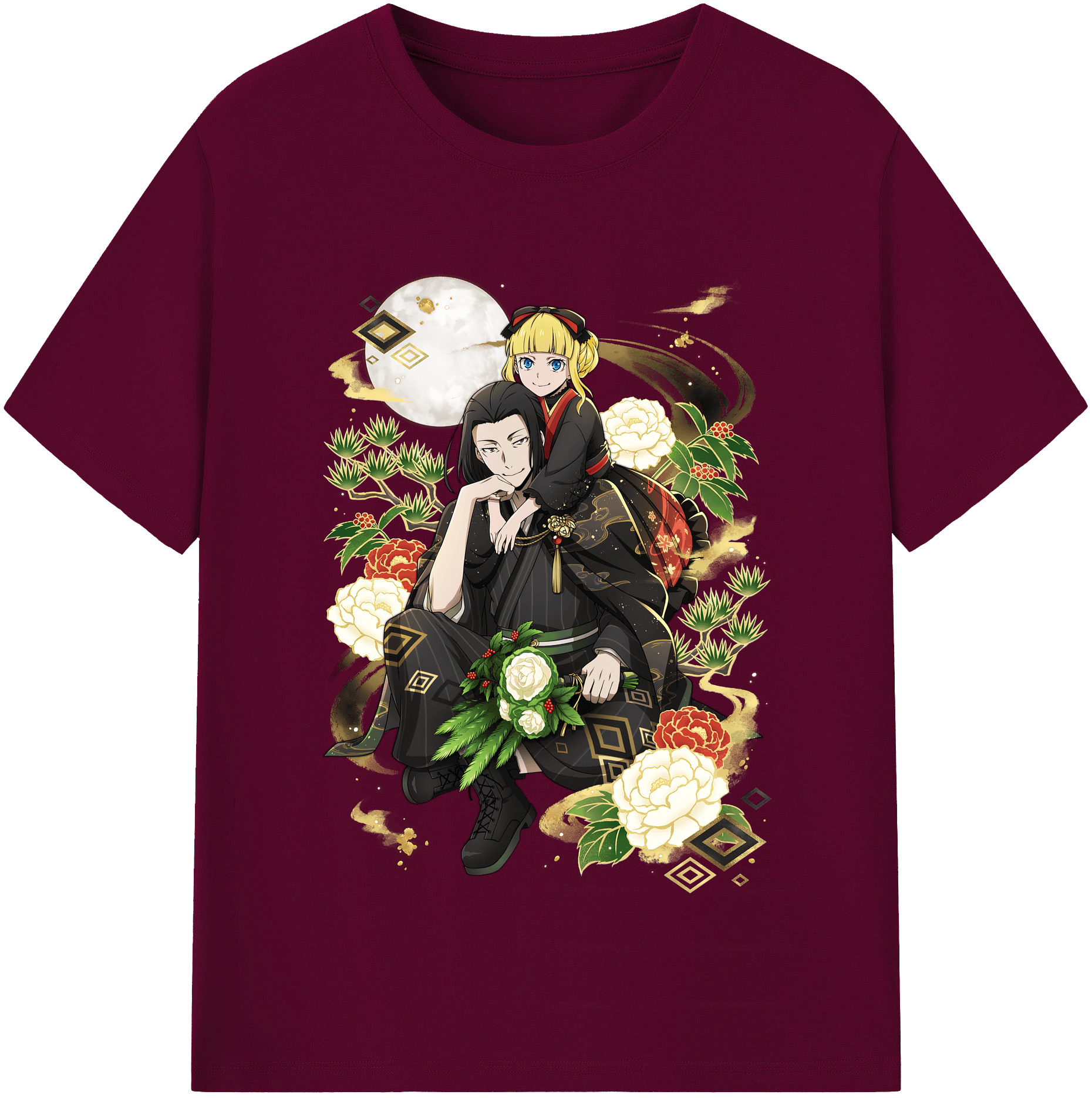 （画像用） 文豪ストレイドッグス Bungo Stray Dogs レディースカジュアルプリントTシャツ（綿100％）